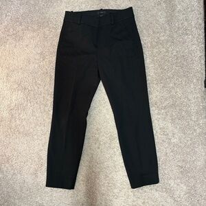 J. Crew Cameron slim crop pant in bi-stretch cotton blend, Black, Size 6